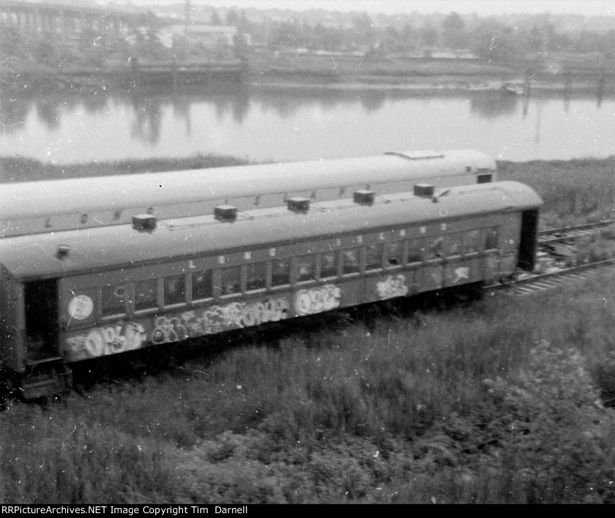 LIRR P54 in the scrapyard